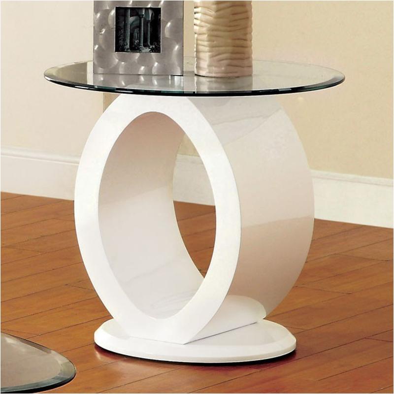 Cm4825wh-e Furniture Of America Lodia Living Room Furniture End Table