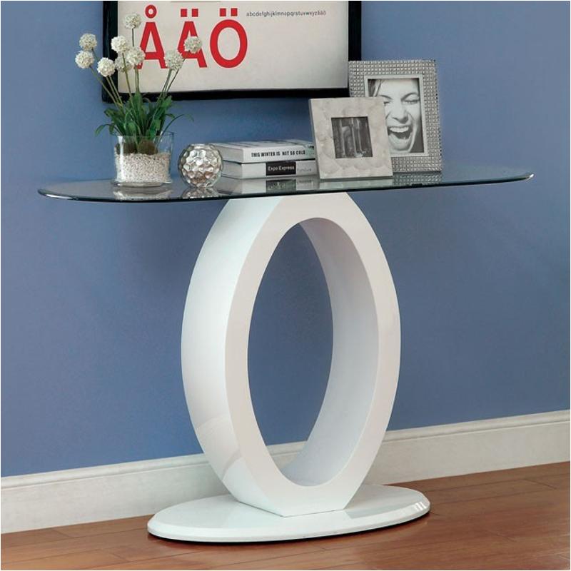 Cm4825wh-s Furniture Of America Lodia Living Room Furniture Sofa Table