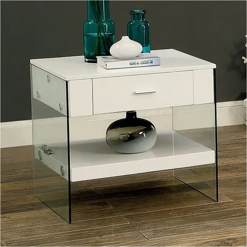 Cm4451wh-e Furniture Of America Raya Living Room Furniture End Table