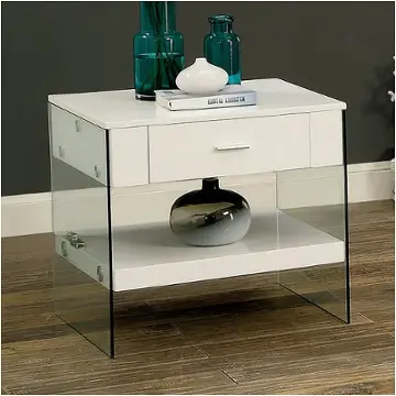 Cm4451wh-e Furniture Of America Raya Living Room Furniture End Table