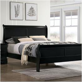 Cm7966bk-t Furniture Of America Louis Philippe Bedroom Furniture Bed