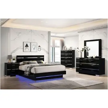 Foa7189bk-ck Furniture Of America Erlach Bedroom Furniture Bed