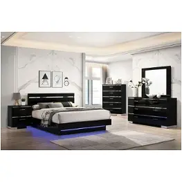 Foa7189bk-ek Furniture Of America Erlach Bedroom Furniture Bed