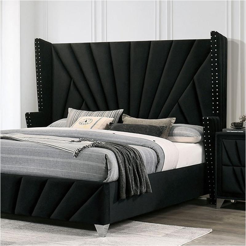 Cm7164bk-ck Furniture Of America Carissa Bedroom Furniture Bed