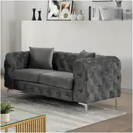 Cm6498dg-lv Furniture Of America Sapphira Living Room Furniture Loveseat