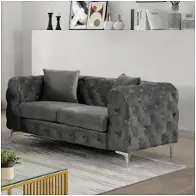 Cm6498dg-lv Furniture Of America Sapphira Living Room Furniture Loveseat