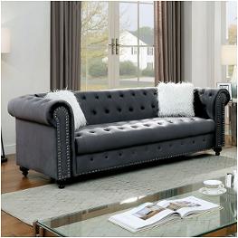 Cm6240gy-sf Furniture Of America Giacomo Living Room Furniture Sofa
