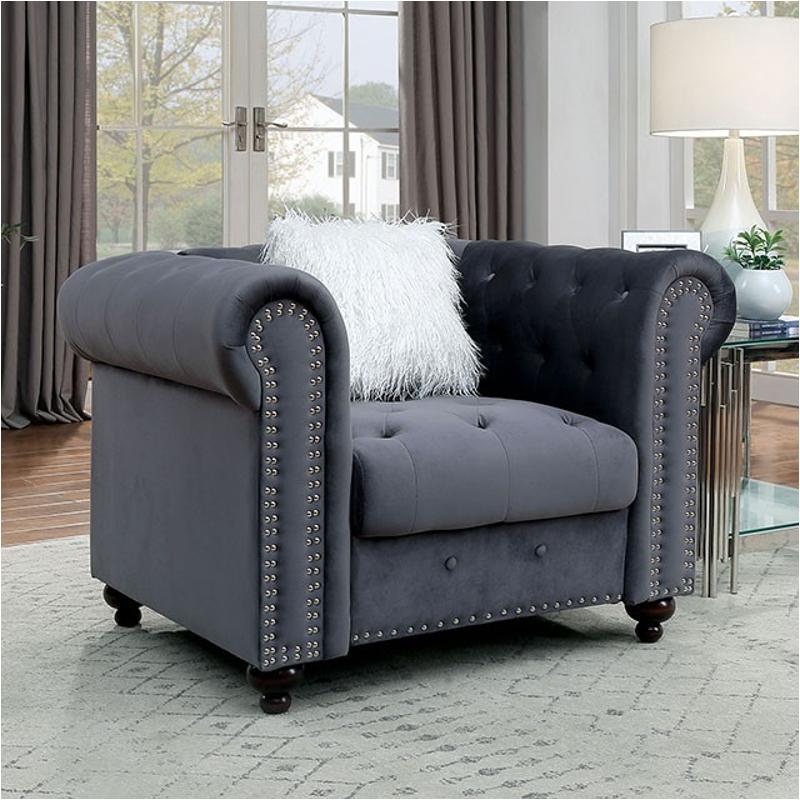 Cm6240gy-ch Furniture Of America Giacomo Living Room Furniture Living Room Chair