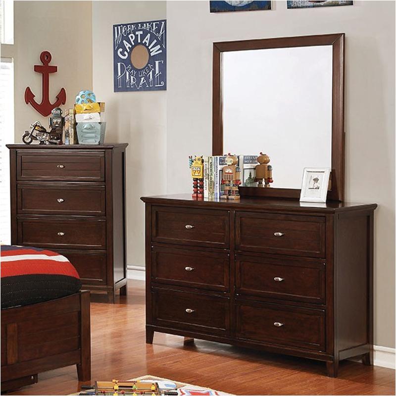 Cm7517ch-d Furniture Of America Brogan Bedroom Furniture Dresser