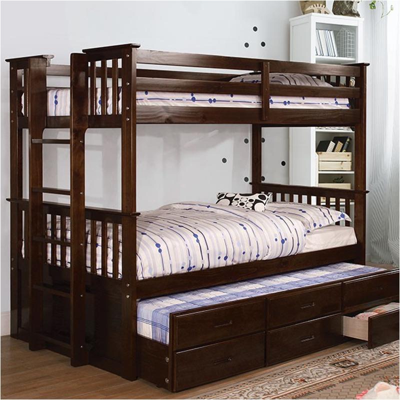 Cm-bk458t-exp+tr Furniture Of America University Bedroom Furniture Bed