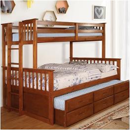 Cm-bk458f-oak+tr Furniture Of America University Bedroom Furniture Bed