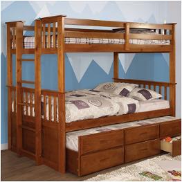 Cm-bk458ctr-oak Furniture Of America University Bedroom Furniture Bed
