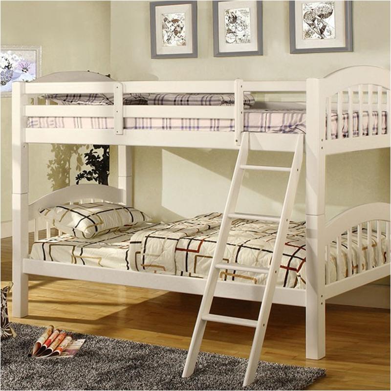 Cm-bk524-w Furniture Of America Coney Island Bedroom Furniture Bed