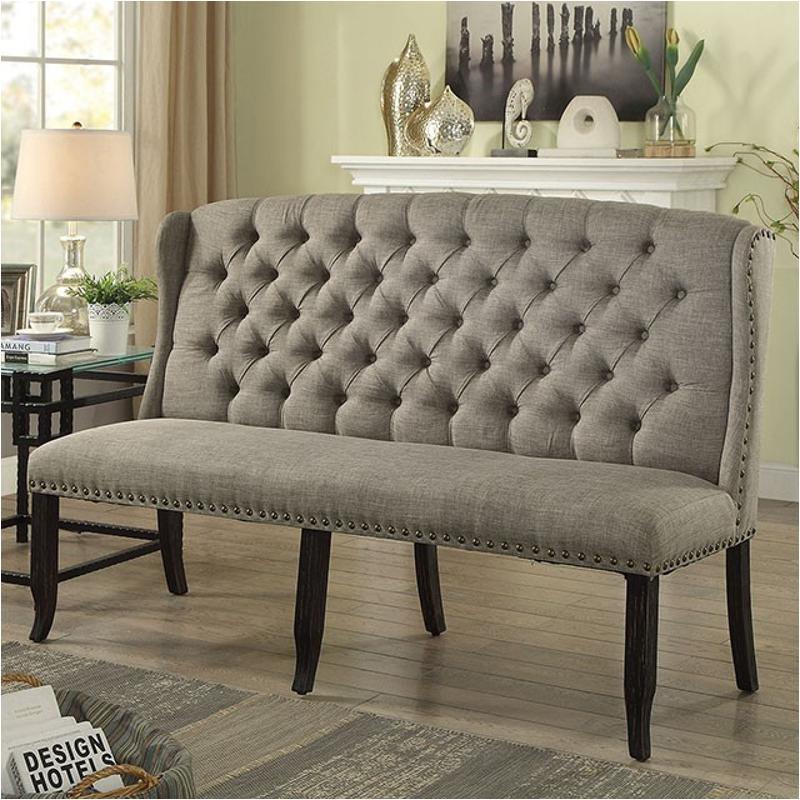 Cm3324bk-lg-bnl Furniture Of America Sania Living Room Furniture Benche