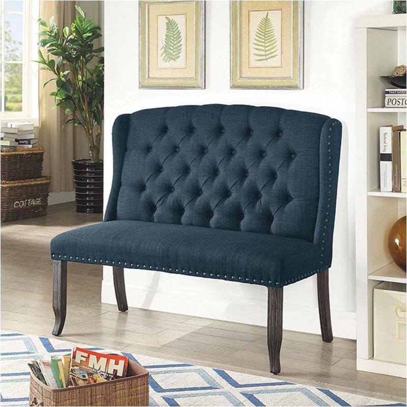 Cm3324bk-bl-bn Furniture Of America Sania Living Room Furniture Benche