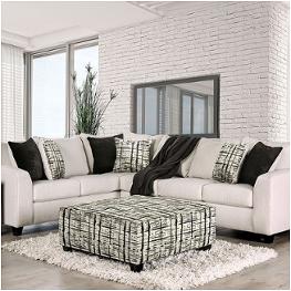 Sm5204iv-n Furniture Of America Barnett Living Room Furniture Sectional