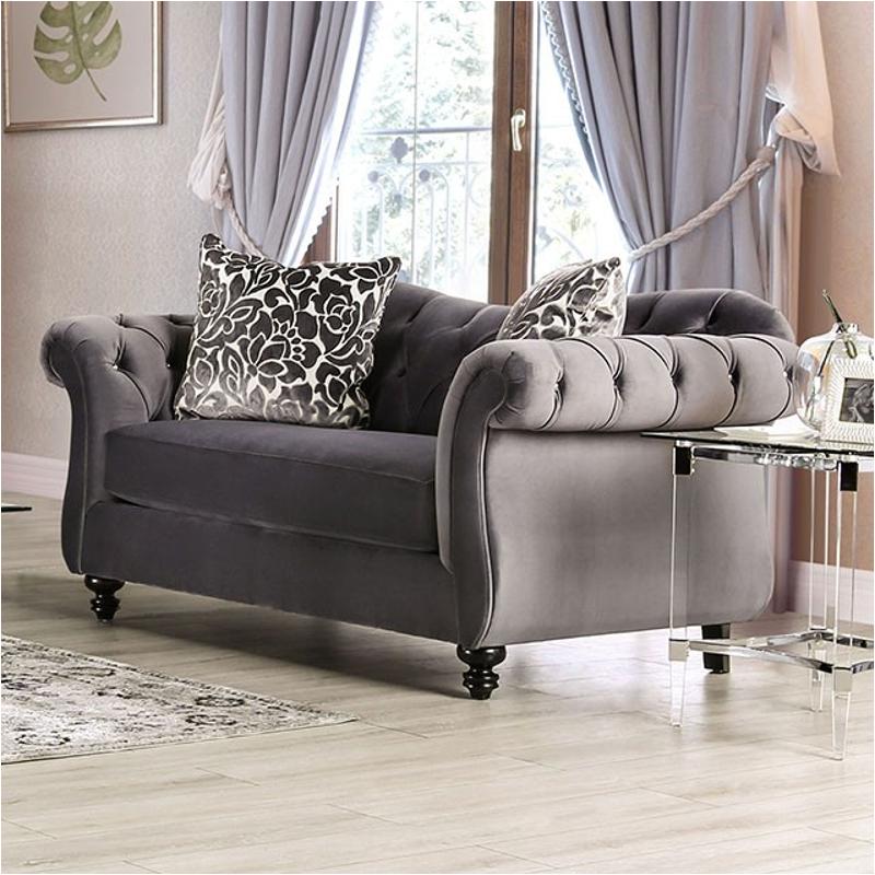 Sm2229-lv Furniture Of America Living Room Furniture Loveseat