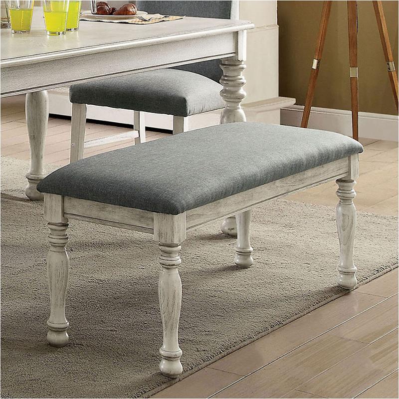 Cm3872wh-bn Furniture Of America Siobhan Dining Room Furniture Benche