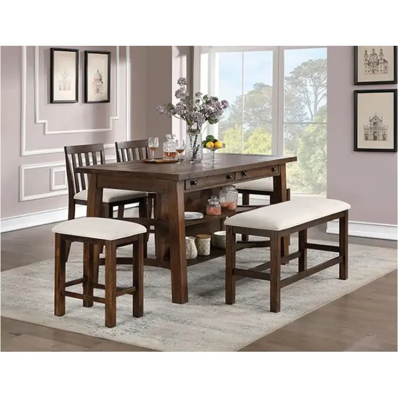 Cm3902pbn Furniture Of America Fredonia Dining Room Furniture Benche