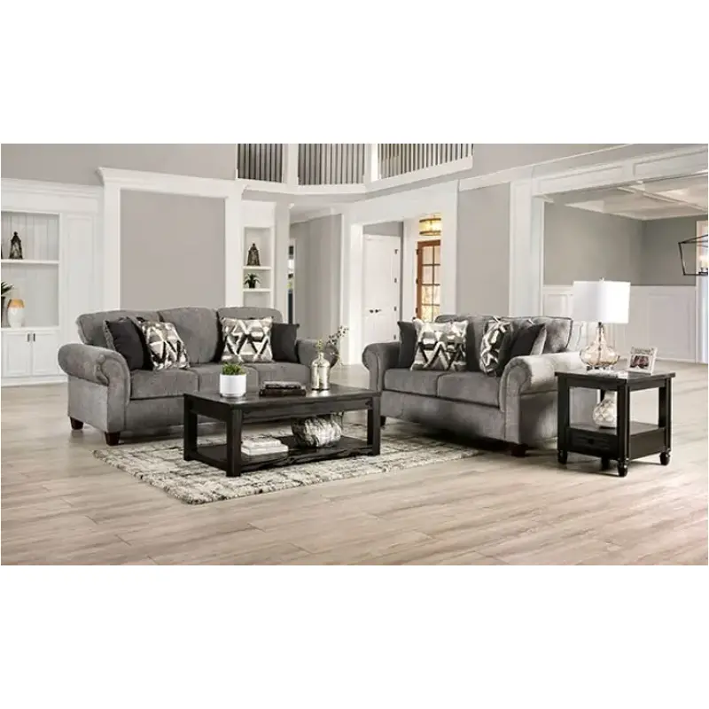 Sm7750-sf Furniture Of America Delgada Living Room Furniture Sofa