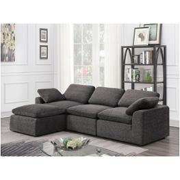 Cm6974gy-4seat Furniture Of America Joel Living Room Furniture Sectional