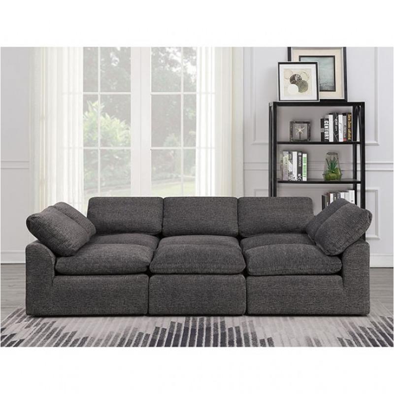 Cm6974gy-sleeper Furniture Of America Joel Living Room Furniture Sectional