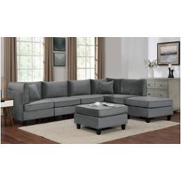 Cm6499-sect-l Furniture Of America Sandrine Living Room Furniture Sectional