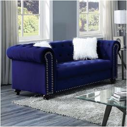 Cm6240bl-lv Furniture Of America Giacomo Living Room Furniture Loveseat