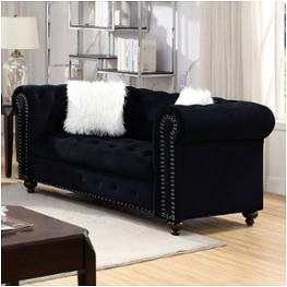 Cm6240bk-lv Furniture Of America Giacomo Living Room Furniture Loveseat