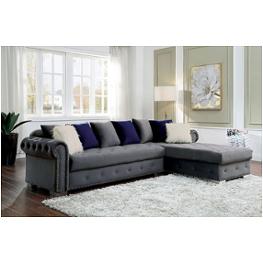 Cm6239gy Furniture Of America Living Room Furniture Sectional