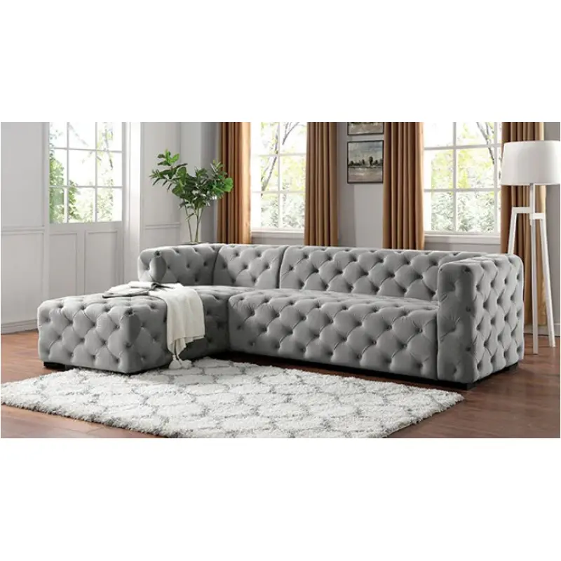 Cm6495lg Furniture Of America Living Room Furniture Sectional
