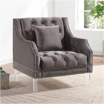 Cm6065gy-ch Furniture Of America Franceschi Living Room Furniture Living Room Chair