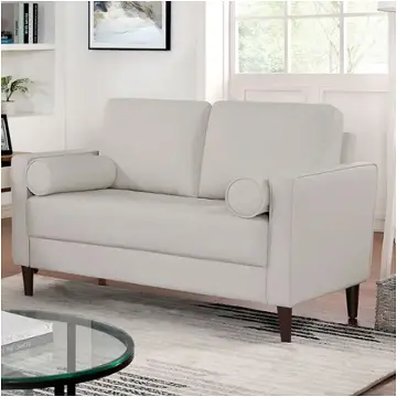 Cm6452wh-lv Furniture Of America Horgen Living Room Furniture Loveseat