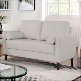 Cm6452wh-lv Furniture Of America Horgen Living Room Furniture Loveseat