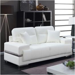 Cm6411wh-lv Furniture Of America Zibak Living Room Furniture Loveseat