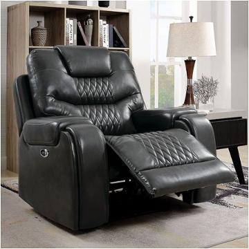 Cm6894gy-ch Furniture Of America Marley Living Room Furniture Recliner