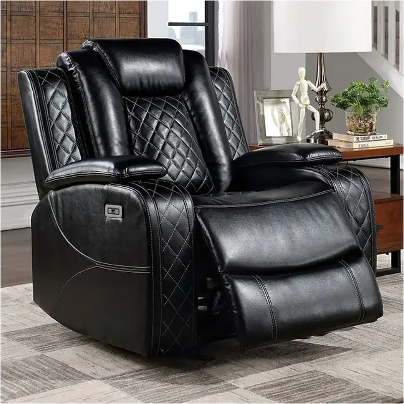 Cm6081-ch-pm Furniture Of America Lubeck Living Room Furniture Recliner