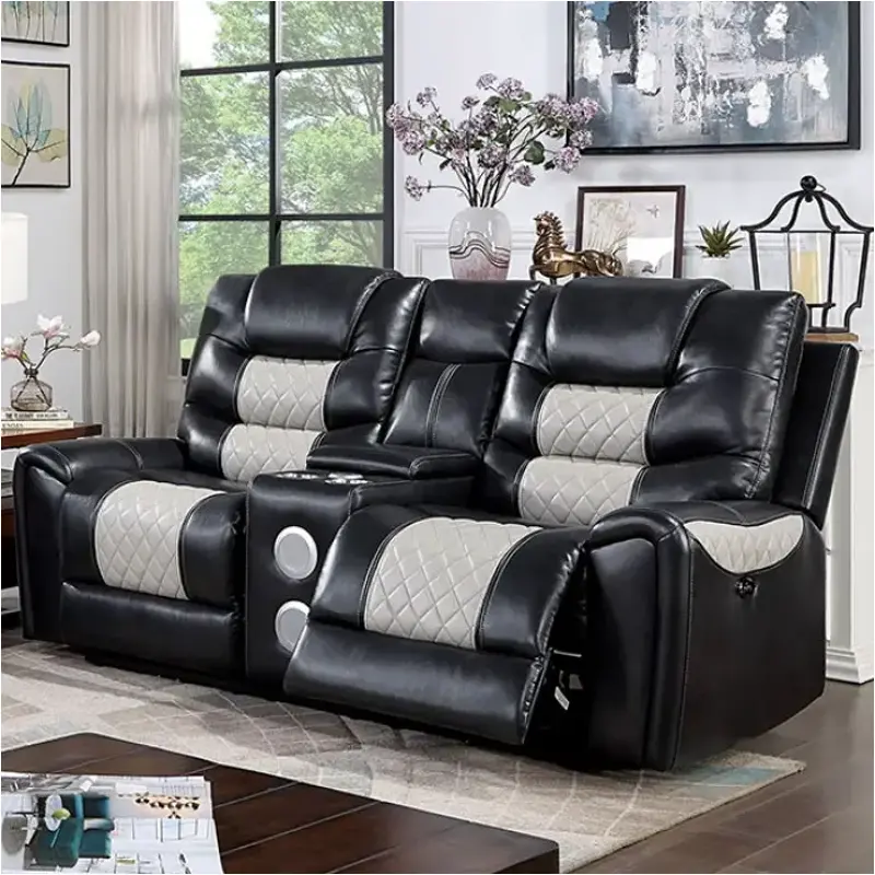 Cm6080-lv-pm Furniture Of America Leipzig Living Room Furniture Loveseat