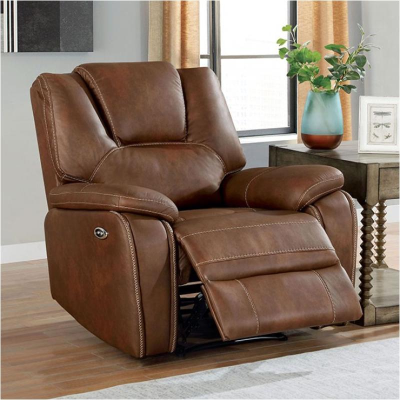 Cm6219br-ch Furniture Of America Rosalynn - Brown Living Room Furniture Recliner