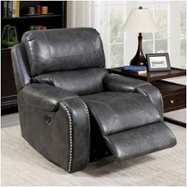 Cm6950gy-ch-pm Furniture Of America Walter Living Room Furniture Recliner