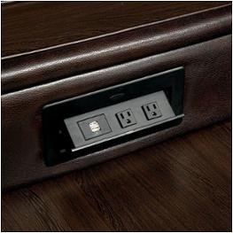 Cm6822br-t-sect Furniture Of America Glasgow Living Room Furniture Sectional