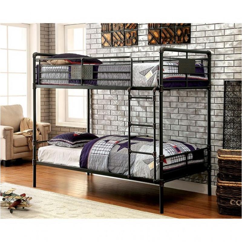 Furniture Of America Olga Metal Twin/twin Bunk Bed - Thumbnail 2