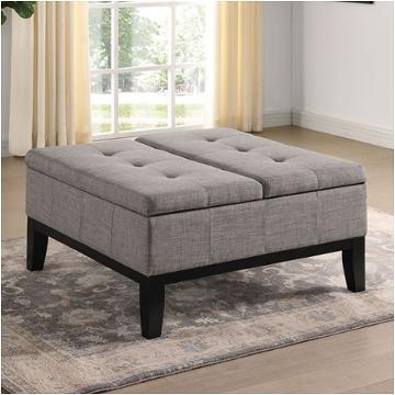 Cm-ac365lg Furniture Of America Fazio Living Room Furniture Ottoman
