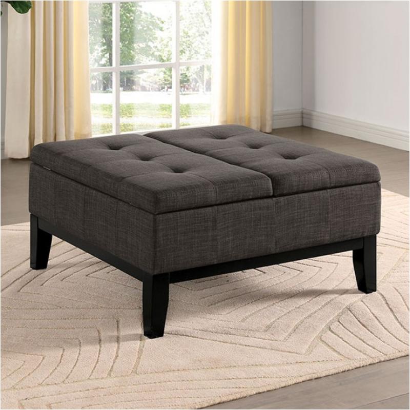 Cm-ac365gy Furniture Of America Fazio Living Room Furniture Ottoman