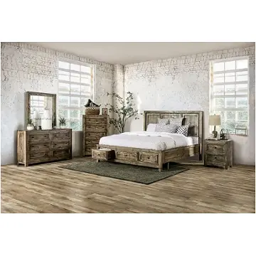 Em7074br-q Furniture Of America Oakridge Bedroom Furniture Bed
