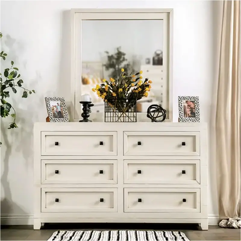 Em7074iv-d Furniture Of America Oakridge-ivory Dresser