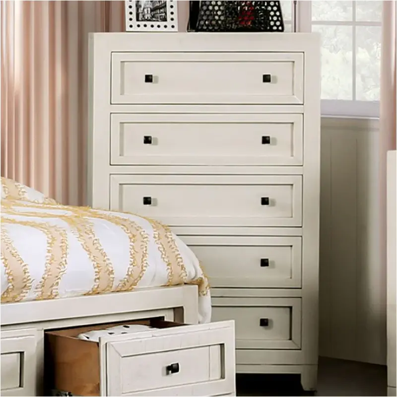 Em7074iv-c Furniture Of America Oakridge-ivory Bedroom Furniture Chest