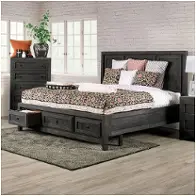 Em7074dg-ck Furniture Of America Oakridge-charcoal Bedroom Furniture Bed