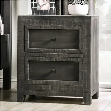 Em7074dg-n Furniture Of America Oakridge-charcoal Bedroom Furniture Nightstand