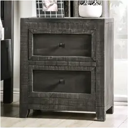 Em7074dg-n Furniture Of America Oakridge-charcoal Bedroom Furniture Nightstand